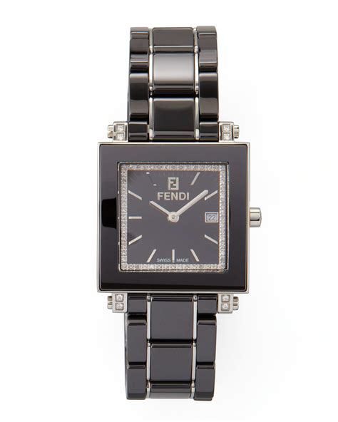 fendi ceramic square watch|Watches .